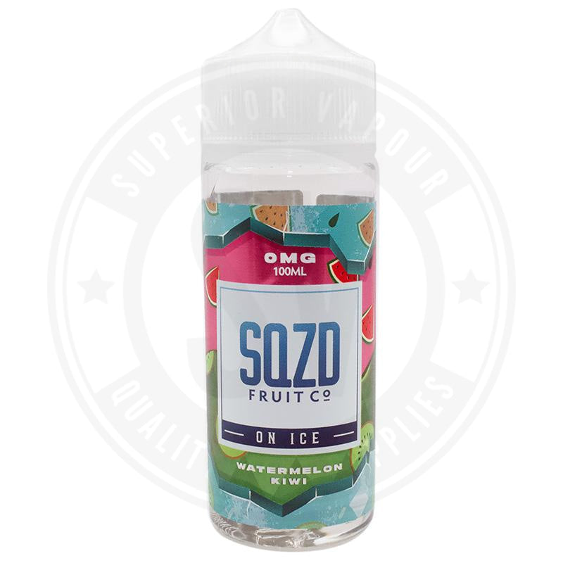 Watermelon Kiwi On Ice E-Liquid 100Ml By Sqzd Fruit Co. E Liquid