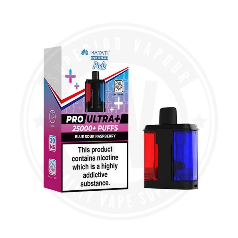 Hayati Pro Ultra Plus 25000 Prefilled Replacement Pods Blue Sour Raspberry Pre-filled Pods