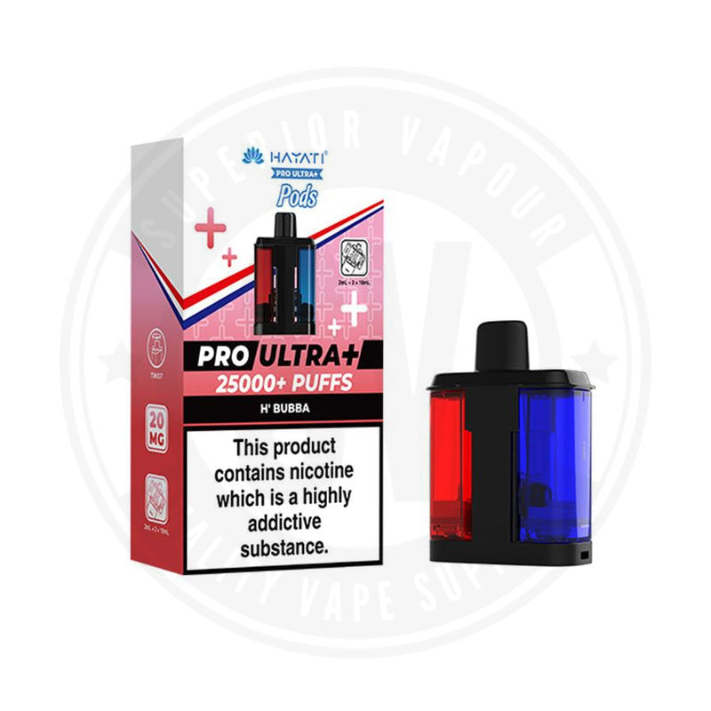 Hayati Pro Ultra Plus 25000 Prefilled Replacement Pods Hubba Bubba Pre-filled Pods