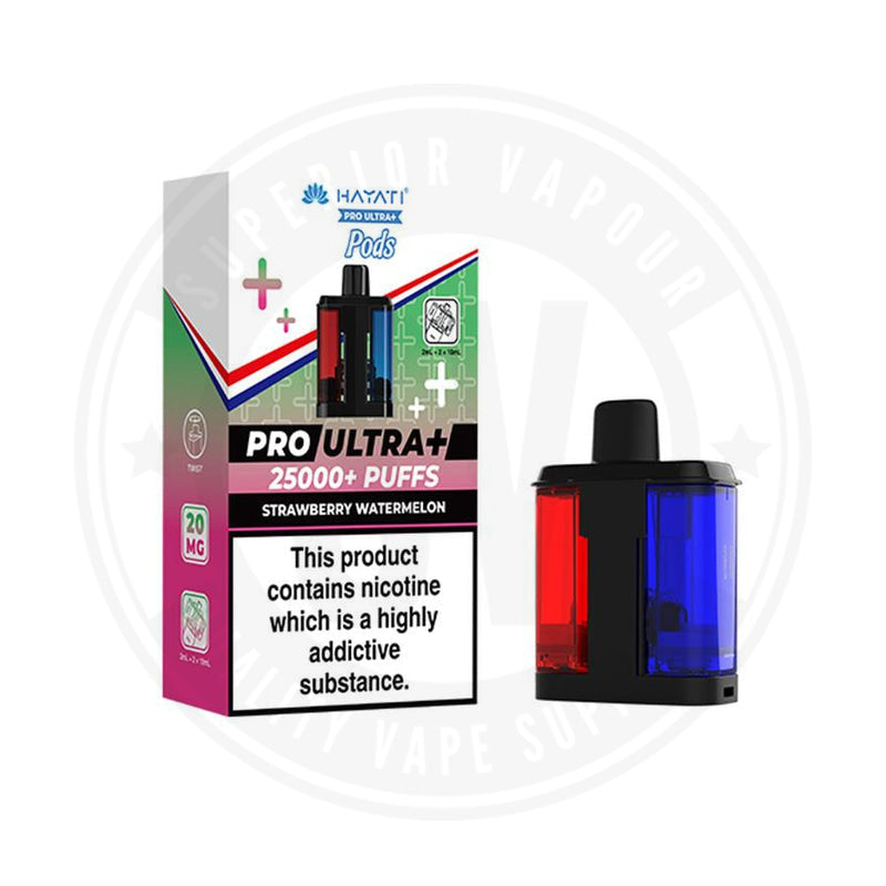 Hayati Pro Ultra Plus 25000 Prefilled Replacement Pods Strawberry Watermelon Pre-filled Pods