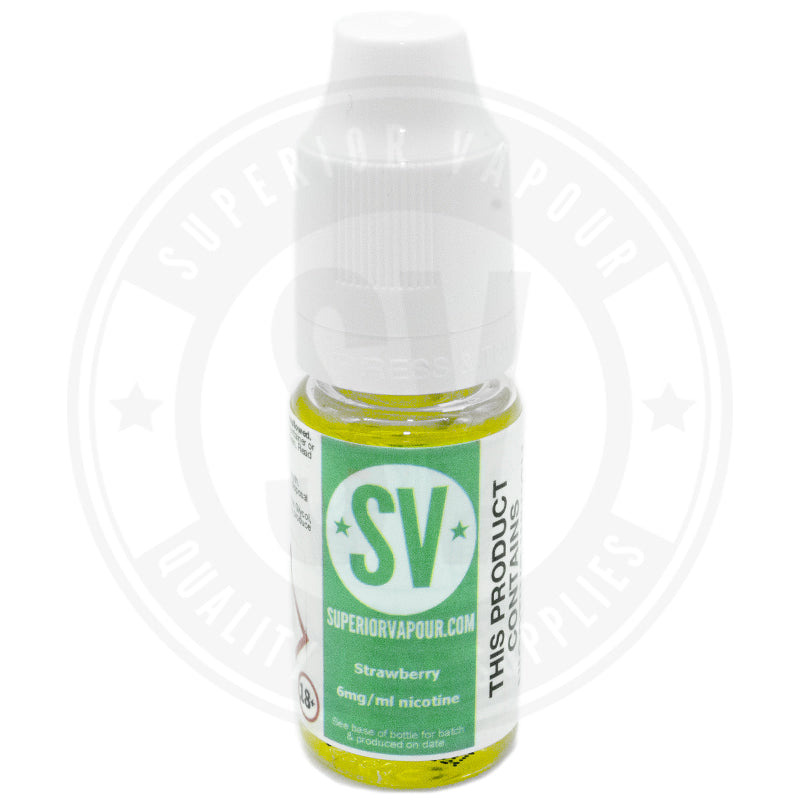 Strawberry E-Liquid 10Ml By Superior Vapour 3Mg E Liquid