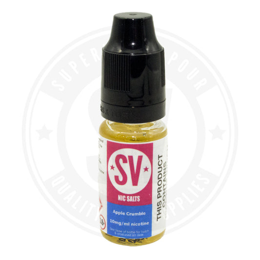 Apple Crumble Nic Salts E-Liquid 10Ml By Superior Vapour Salt