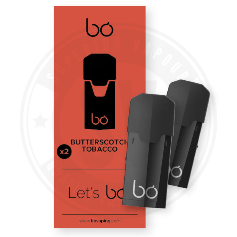 Butterscotch Tobacco BO Pods by BO Vaping Prefilled Pods