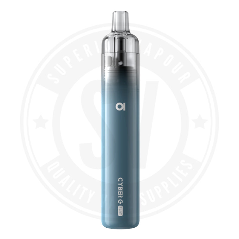 Cyber G Slim Pod Kit By Aspire Graphite Blue Starter