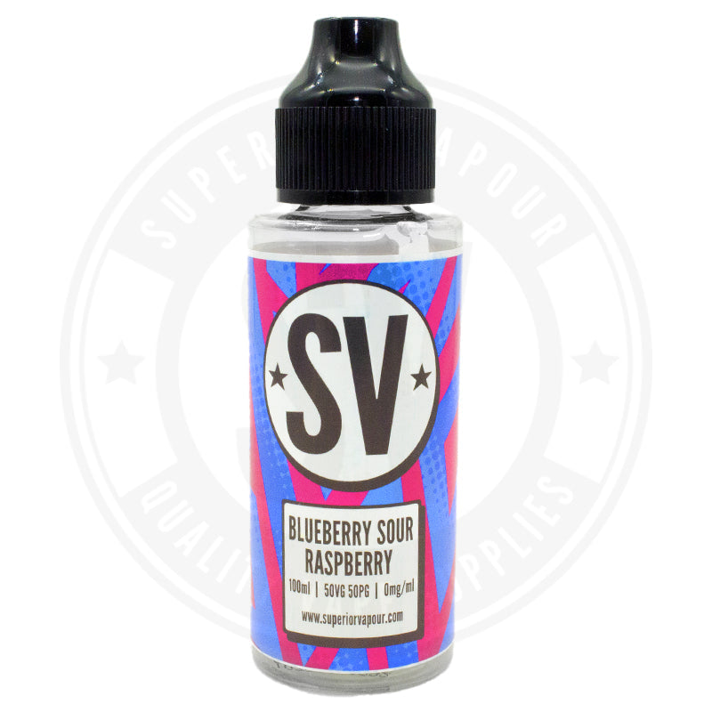 Blueberry Sour Raspberry E-Liquid 100ml Shortfill by SV