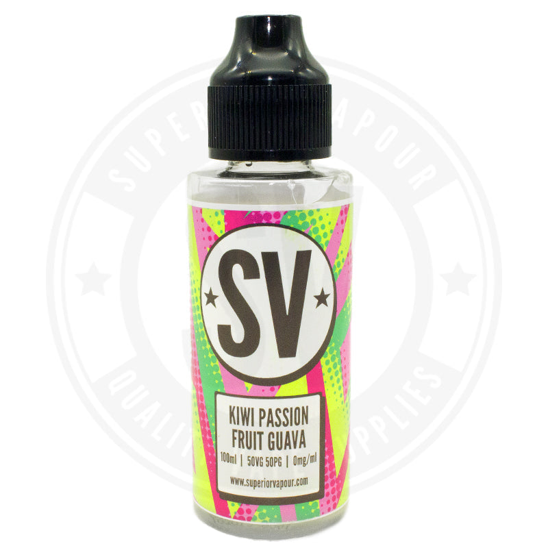 Kiwi Passion Fruit Guava E-Liquid 100Ml Shortfill By Sv E Liquid