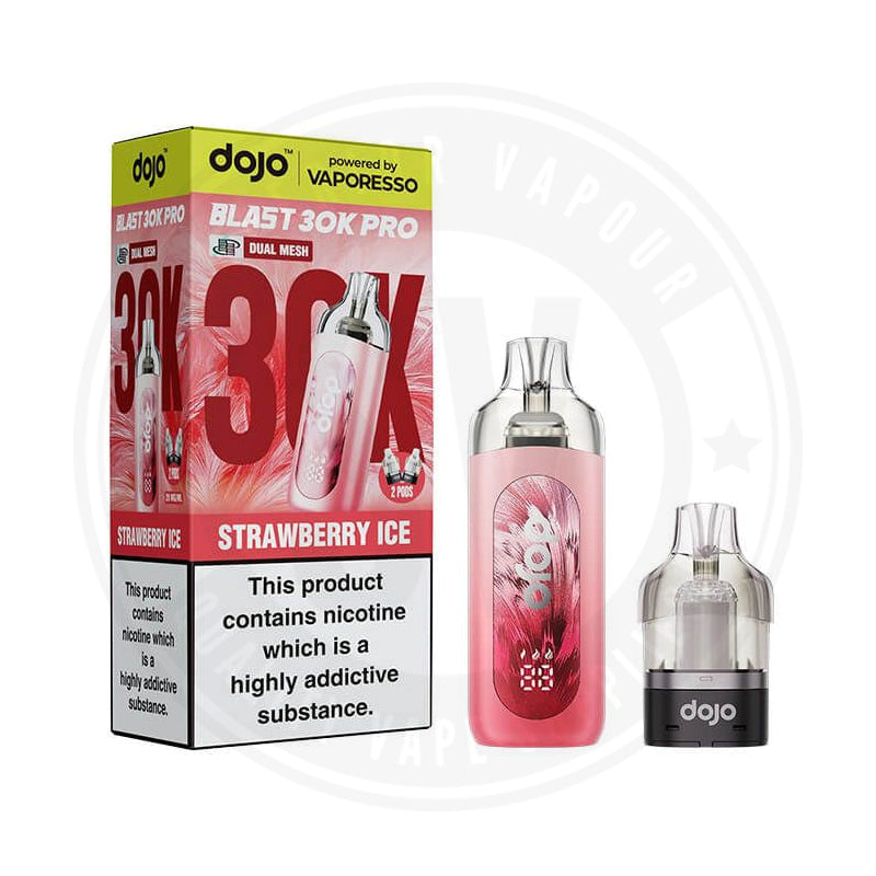 Dojo Blast 30k Pre Filled Pod Kits by Vaporesso Strawberry Ice Pre-filled Pods