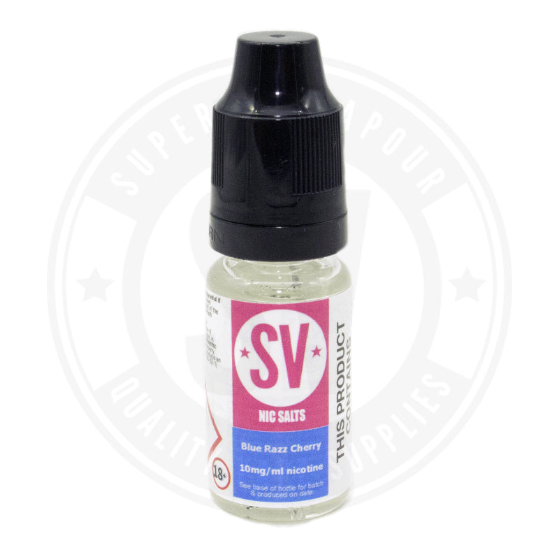 Blue Razz Cherry Nic Salts E-Liquid 10Ml By Superior Vapour 10Mg Salt