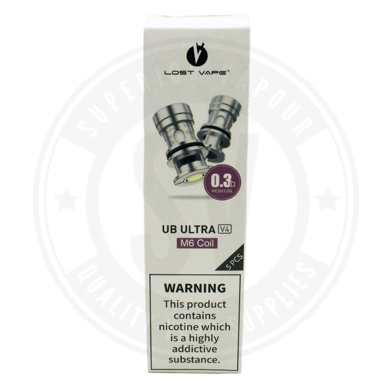 Ub Ultra Coils X5 By Lost Vape M6 - 0.3Ohm Atomizer