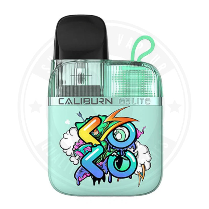Caliburn G3 Lite Koko Pod Kit By Uwell Graffiti Cyan Pod Kit