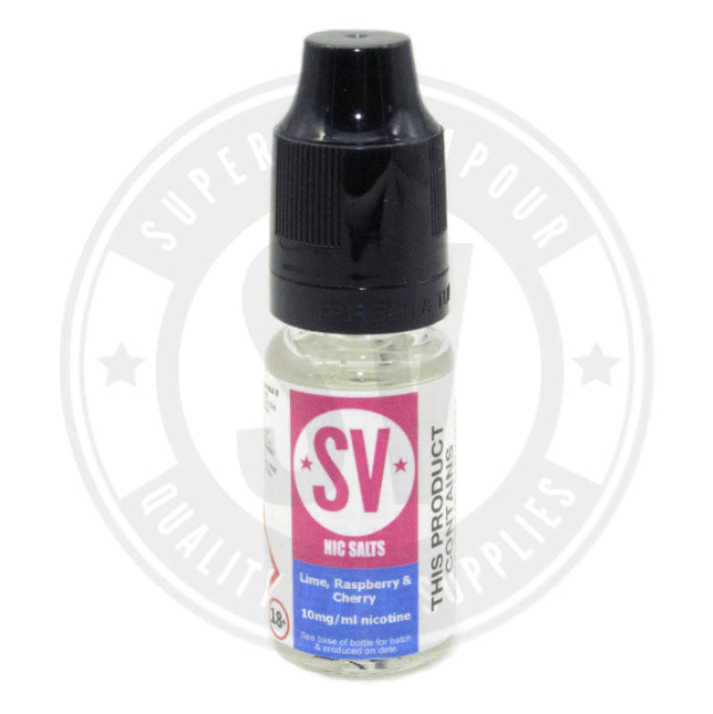 Lime Raspberry Cherry Nic Salts E-Liquid 10ml by Superior Vapour 5mg 10ml Salt E-Liquid