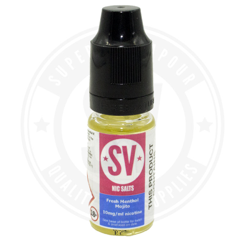 Fresh Menthol Mojito Nic Salts E-Liquid 10Ml By Superior Vapour E Liquid