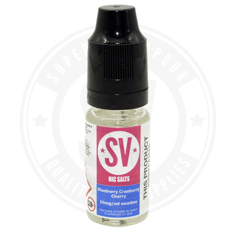 Blueberry Cranberry Cherry Nic Salts E-Liquid 10Ml By Superior Vapour E Liquid