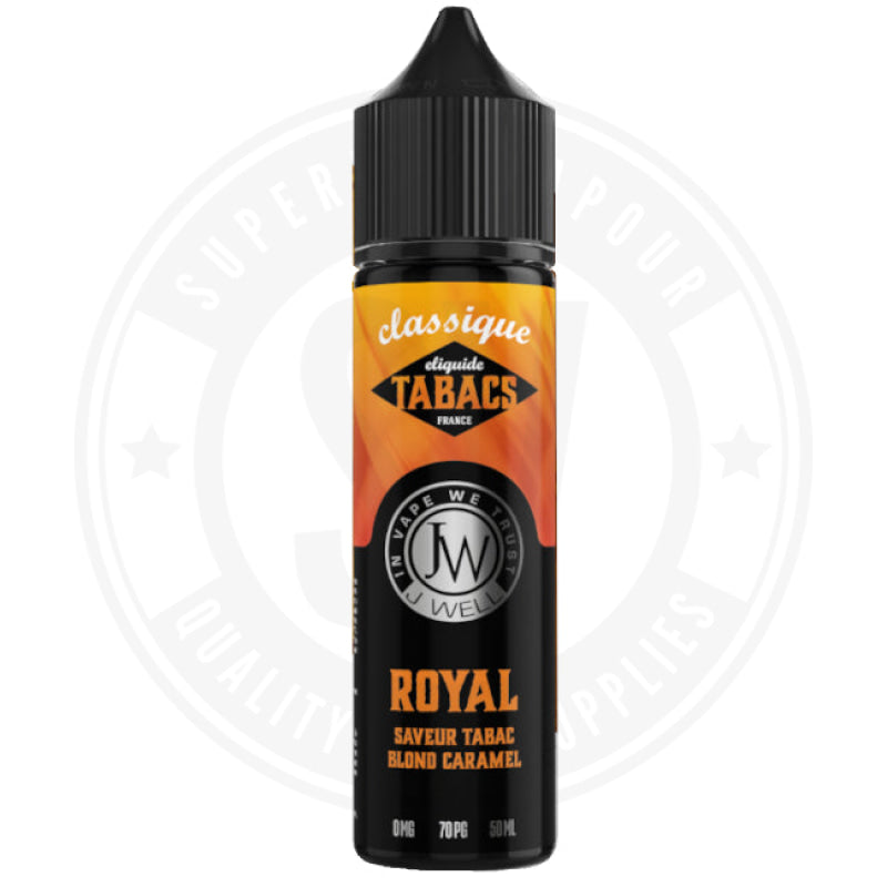 Royal Tobacco 50ml by J Well 50ml Shortfill