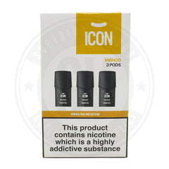 Mango Icon Pods X3 By Icon Vape 10Mg E Liquid