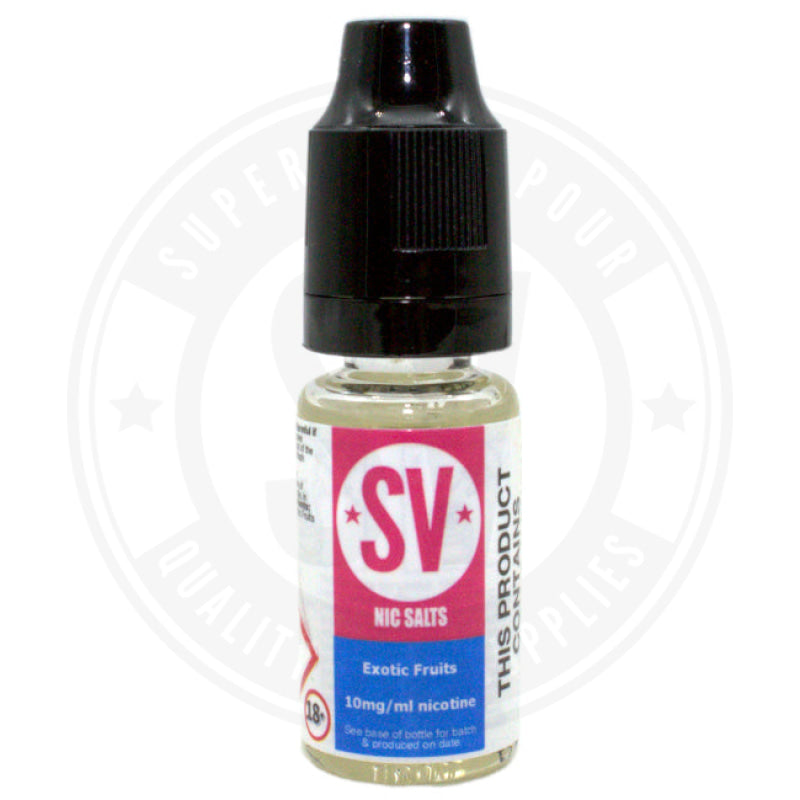 Exotic Fruits Nic Salts E Liquid 10ml by Superior Vapour 10ml Salt E Liquid