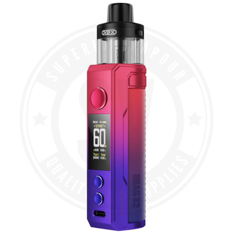 Drag S2 Kit by VooPoo Modern Red Advanced Kit