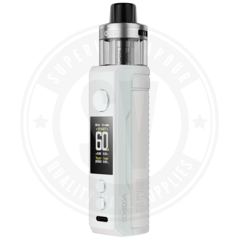 Drag S2 Kit by VooPoo Pearl White Advanced Kit