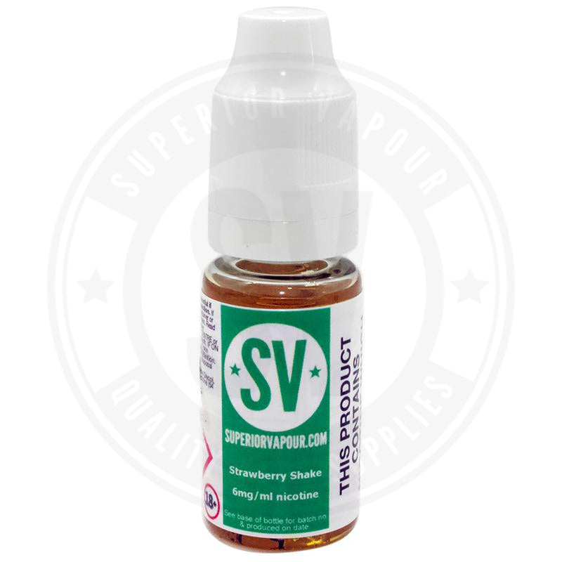 Strawberry Shake E-Liquid 10Ml By Superior Vapour 3Mg E Liquid