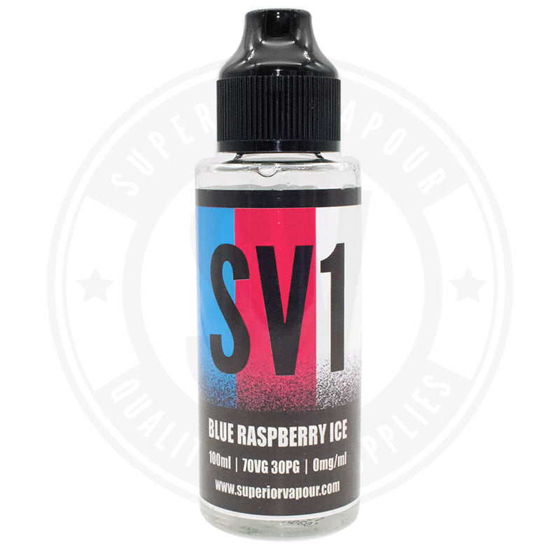 Blue Raspberry Ice E-Liquid 100Ml By Sv1 E Liquid