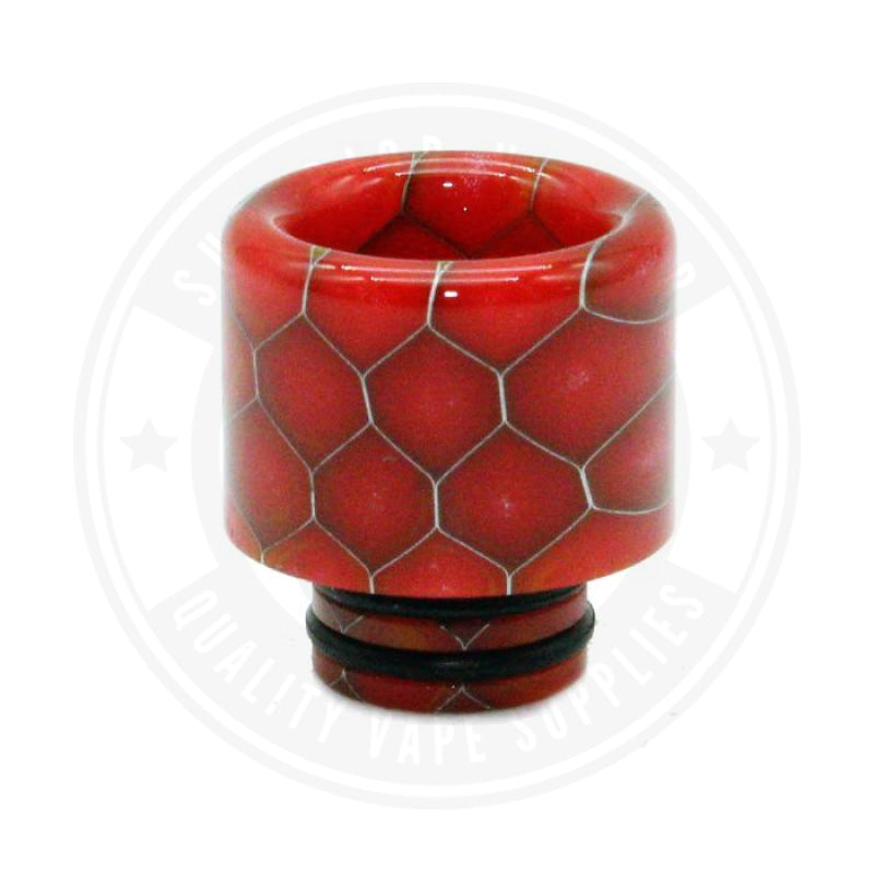 510 Stubby Resin Drip Tips By Vapjoy Red Tip