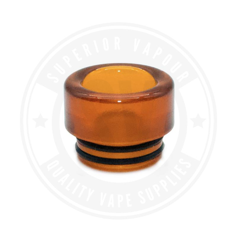 810 Polished Resin Drip Tips By Vapjoy Amber Tip