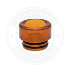 810 Polished Resin Drip Tips By Vapjoy Amber Tip