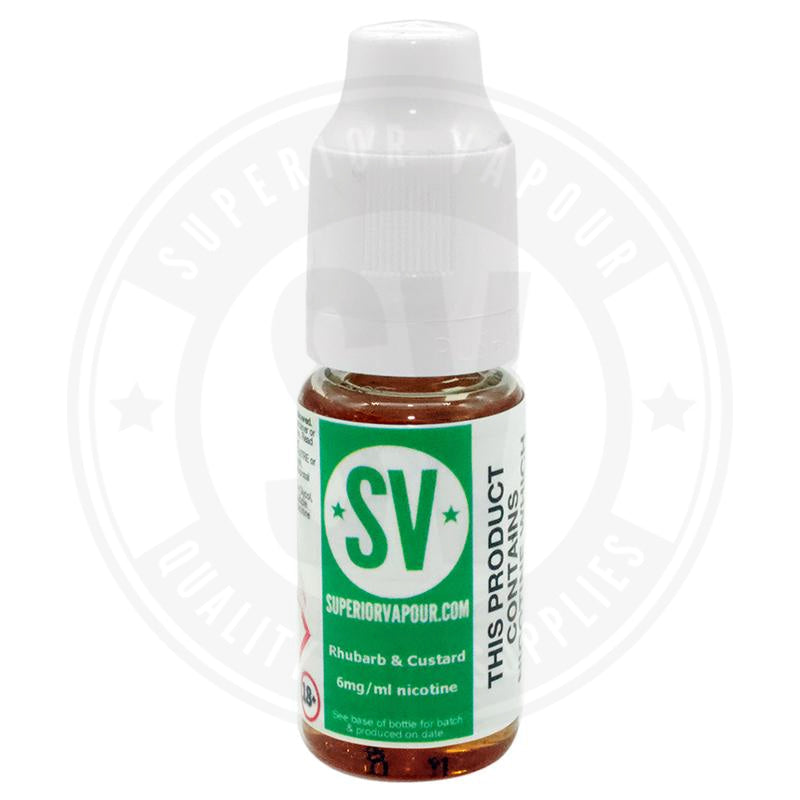 Rhubarb & Custard E-Liquid 10Ml By Superior Vapour 3Mg E Liquid