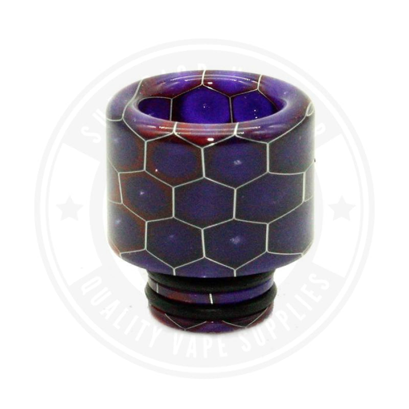510 Stubby Resin Drip Tips By Vapjoy Purple Tip