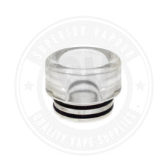 810 Polished Resin Drip Tips By Vapjoy Smoke Clear Tip