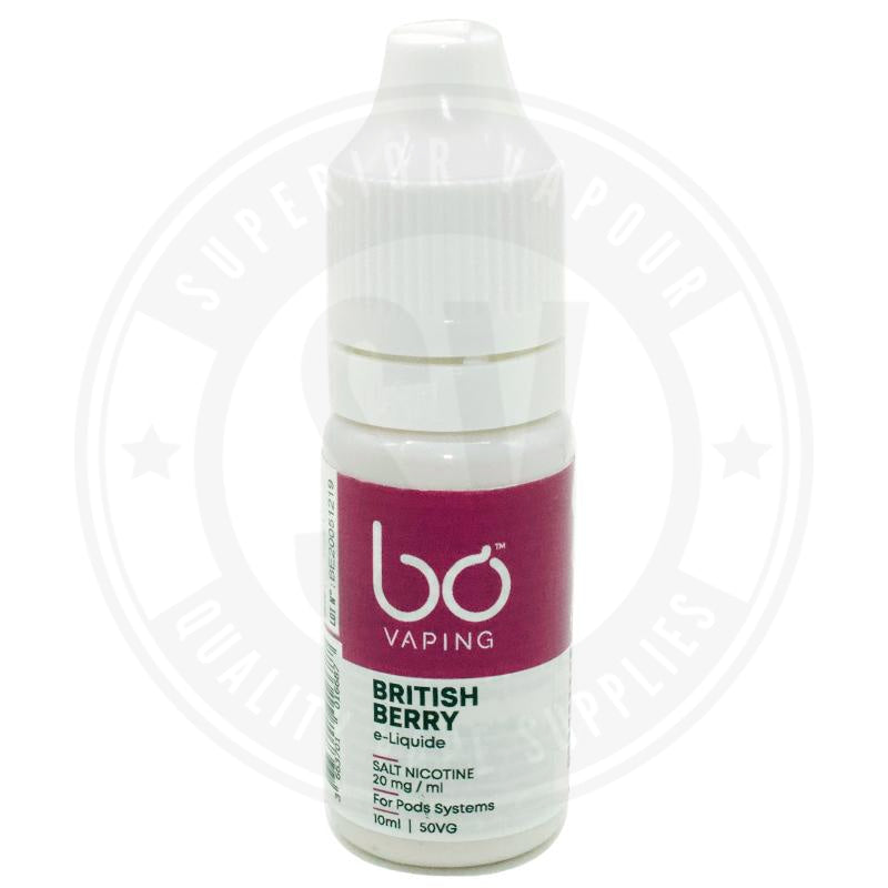 British Berry E-Liquid 10Ml Salts By Bo Vaping E Liquid