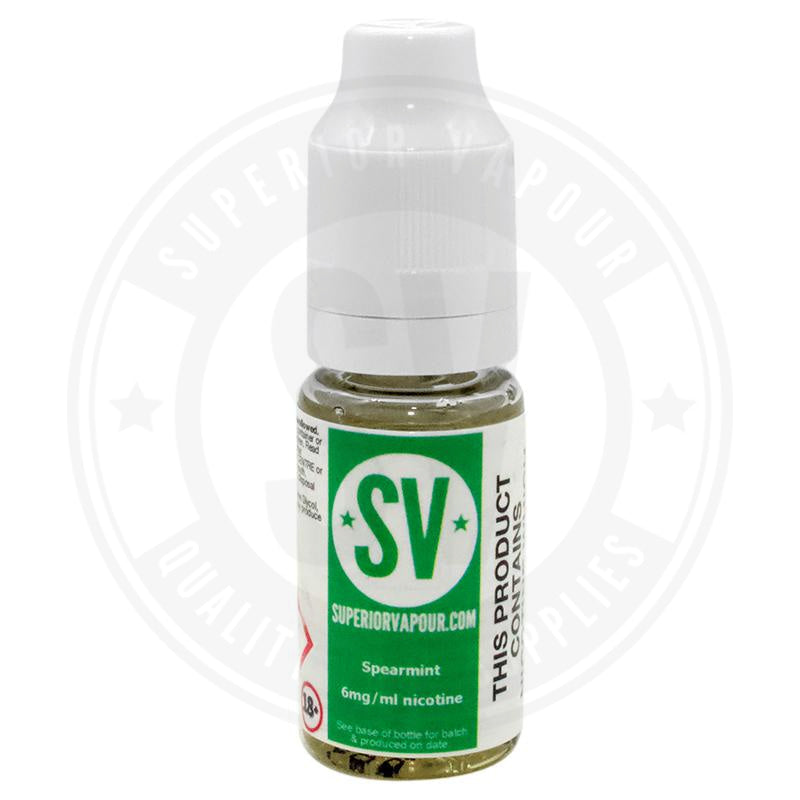 Spearmint E-Liquid 10Ml By Superior Vapour 3Mg E Liquid