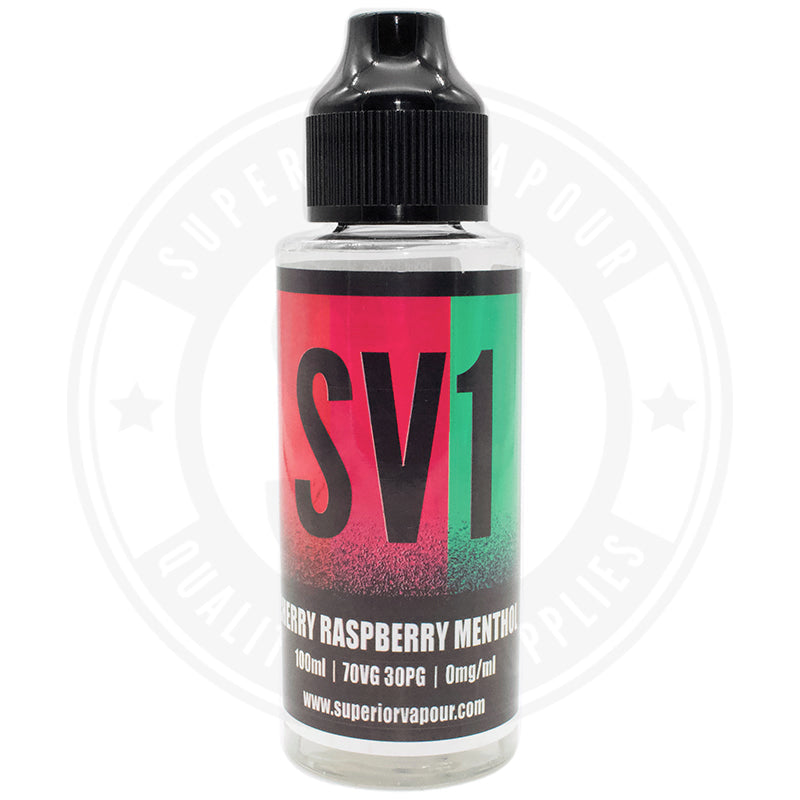 Cherry Raspberry Menthol E-Liquid 100Ml By Sv1 Single Bottle E Liquid