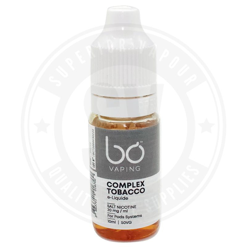 Complex Tobacco E-Liquid 10Ml Salts By Bo Vaping E Liquid