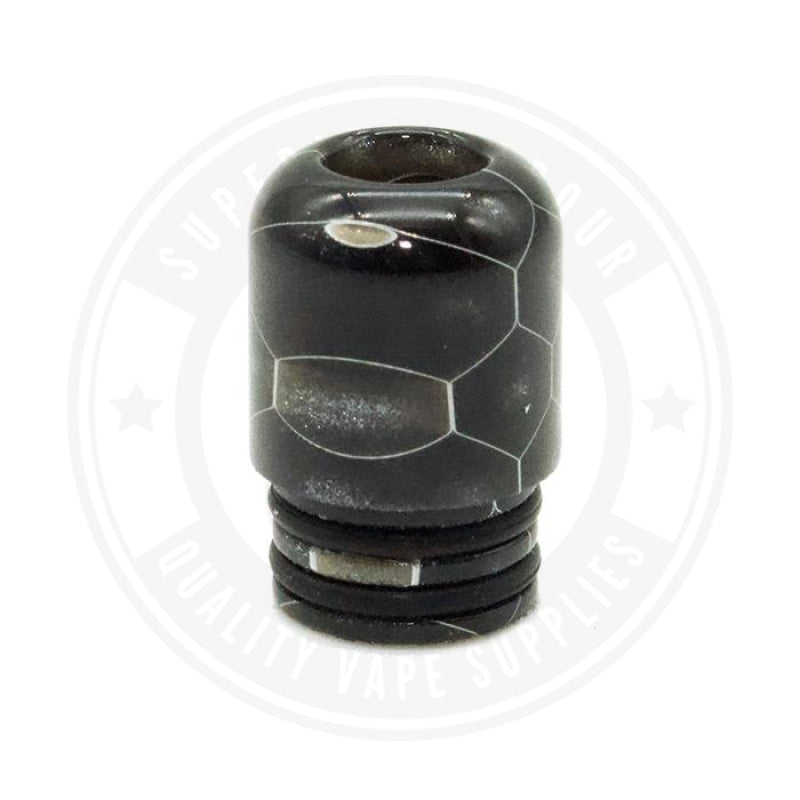 510 Mouth To Lung Resin Drip Tips By Vapjoy Black Tip