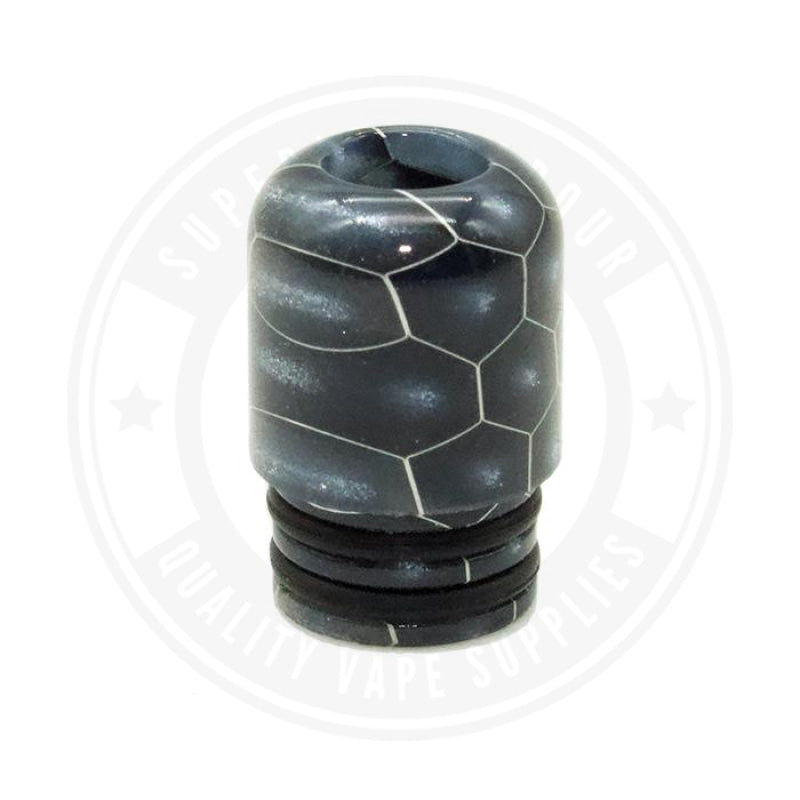 510 Mouth To Lung Resin Drip Tips By Vapjoy Dark Blue Tip