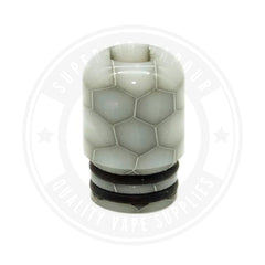 510 Mouth To Lung Resin Drip Tips By Vapjoy White Tip