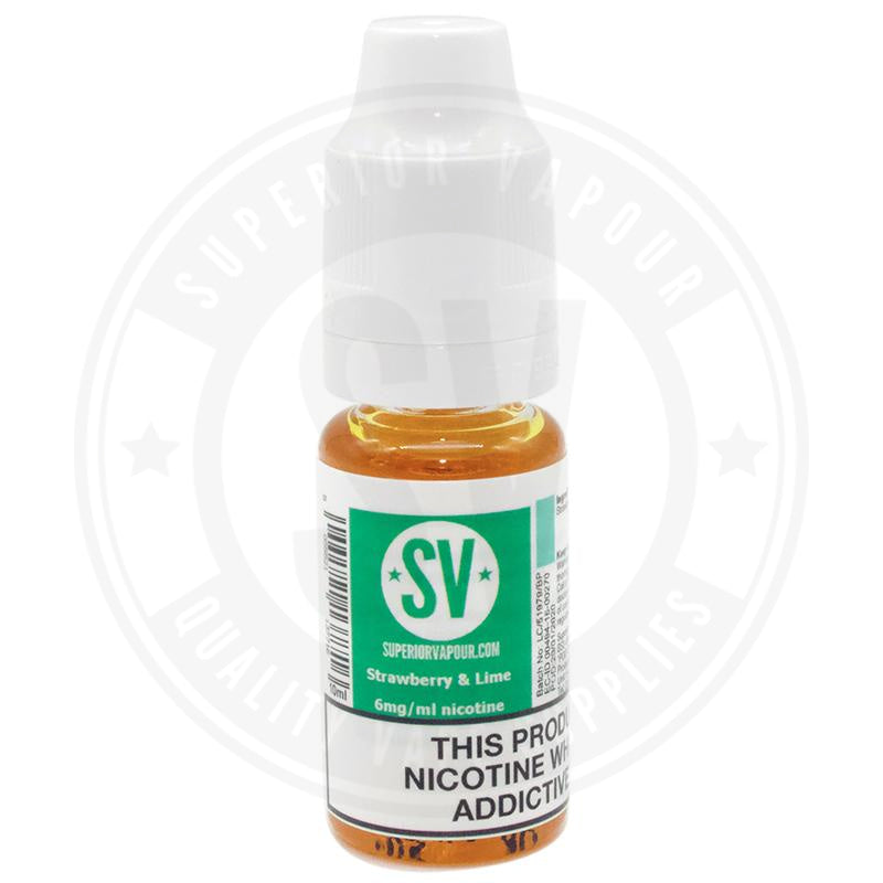 Strawberry & Lime E-Liquid 10Ml By Superior Vapour E Liquid