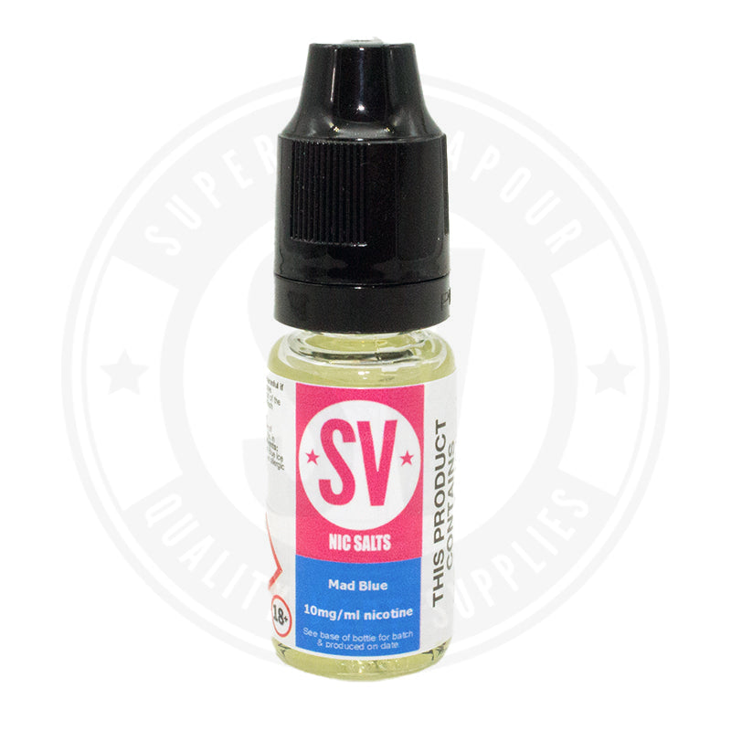 Mad Blue Nic Salts E-Liquid 10Ml By Superior Vapour 10Mg E Liquid