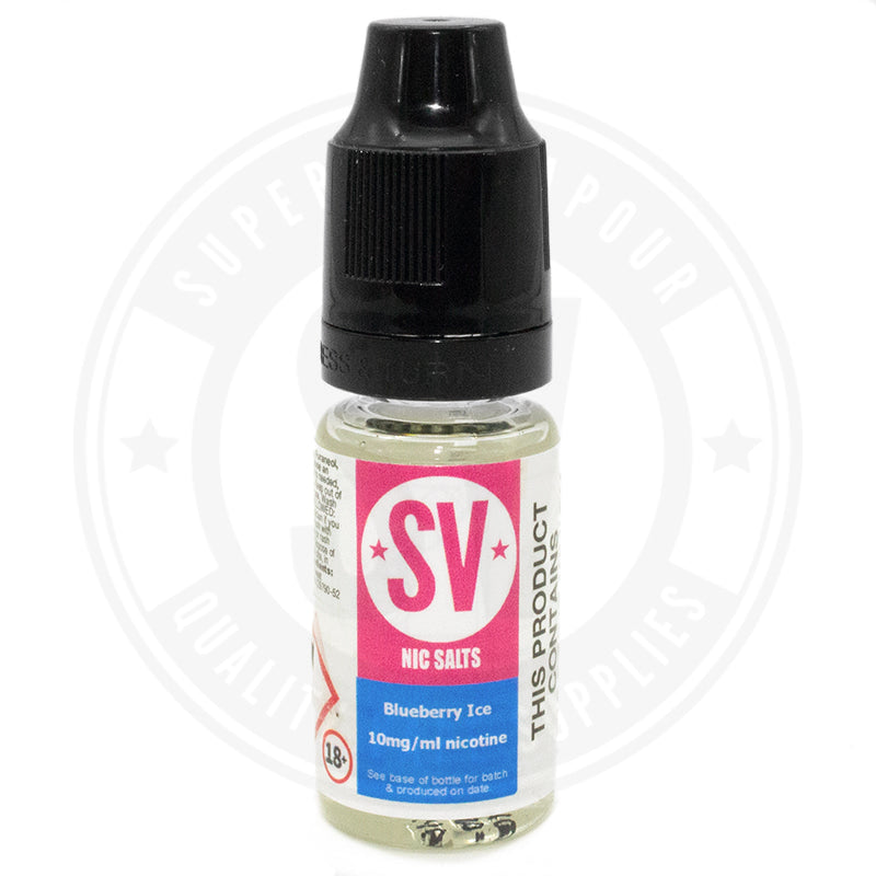 Blueberry Ice Nic Salts E-Liquid 10Ml By Superior Vapour Single Bottle / 10Mg E Liquid