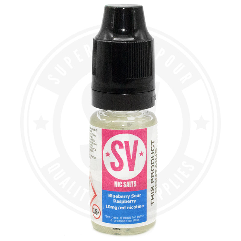 Blueberry Sour Raspberry Nic Salts E-Liquid 10Ml By Superior Vapour Single Bottle / 10Mg E Liquid