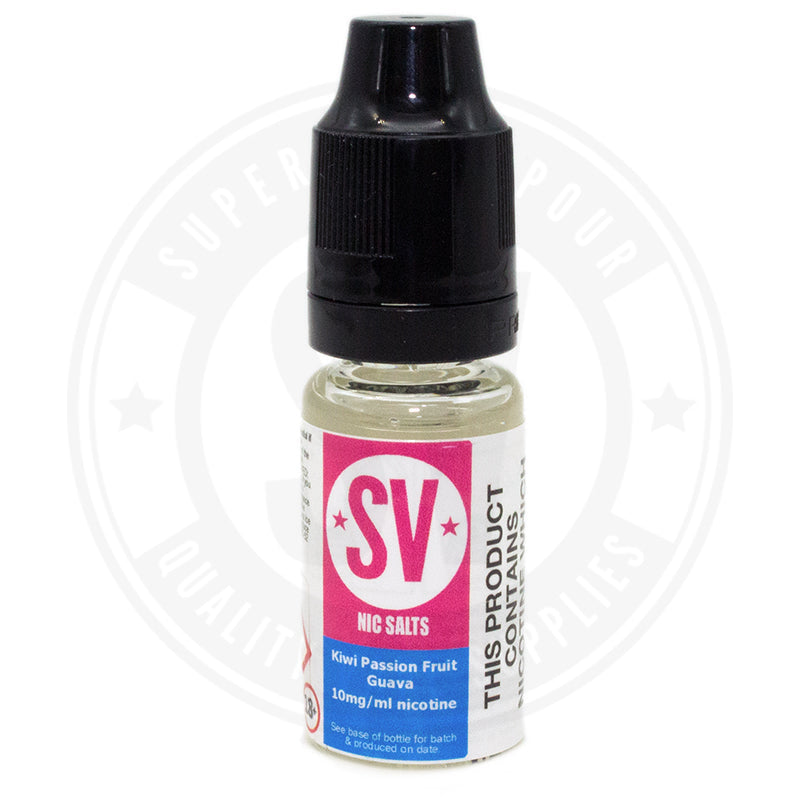 Kiwi Passion Fruit Guava Nic Salts E-Liquid 10Ml By Superior Vapour Single Bottle / 10Mg E Liquid