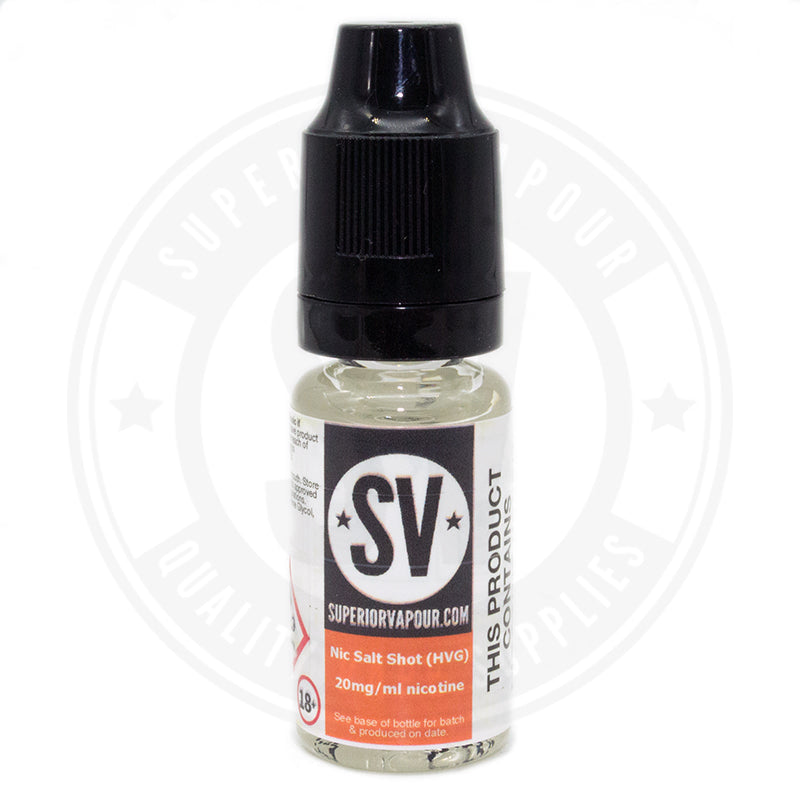 Sv Salt Nicotine Shot 10Ml By Superior Vapour E Liquid