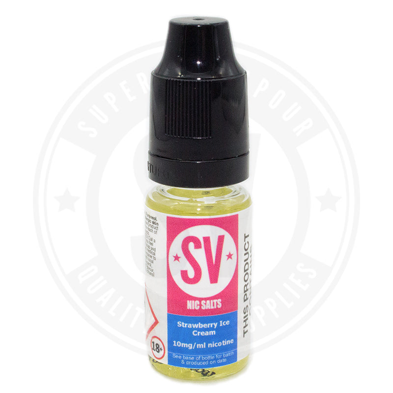 Strawberry Ice Cream Nic Salts E-Liquid 10Ml By Superior Vapour E Liquid